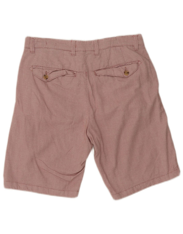 Męskie spodenki chino Zara EU 38 Small W30 czerwona geometryczna bawełna