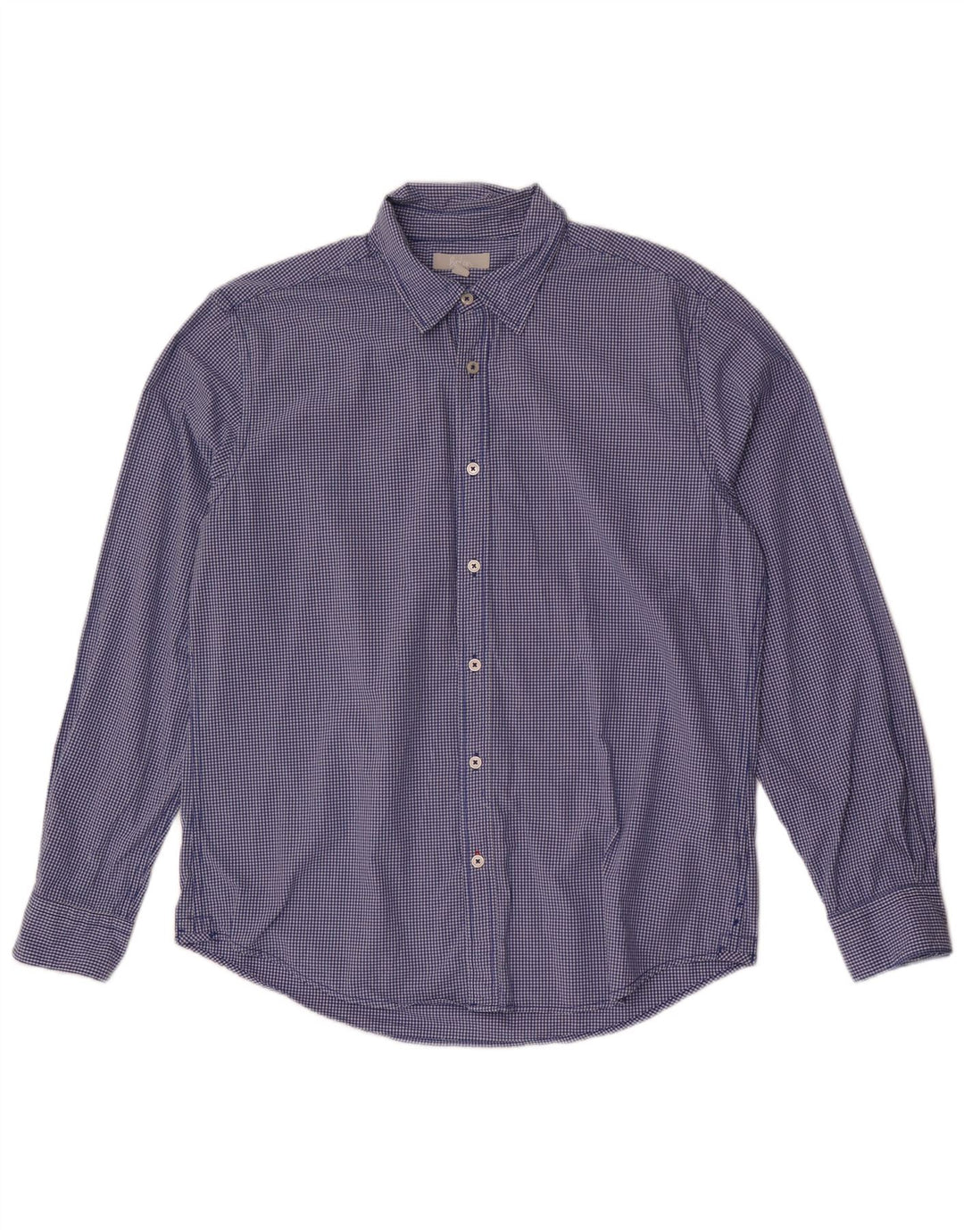 Koszula męska Slim Fit Boden, duża, niebieska bawełniana kratka