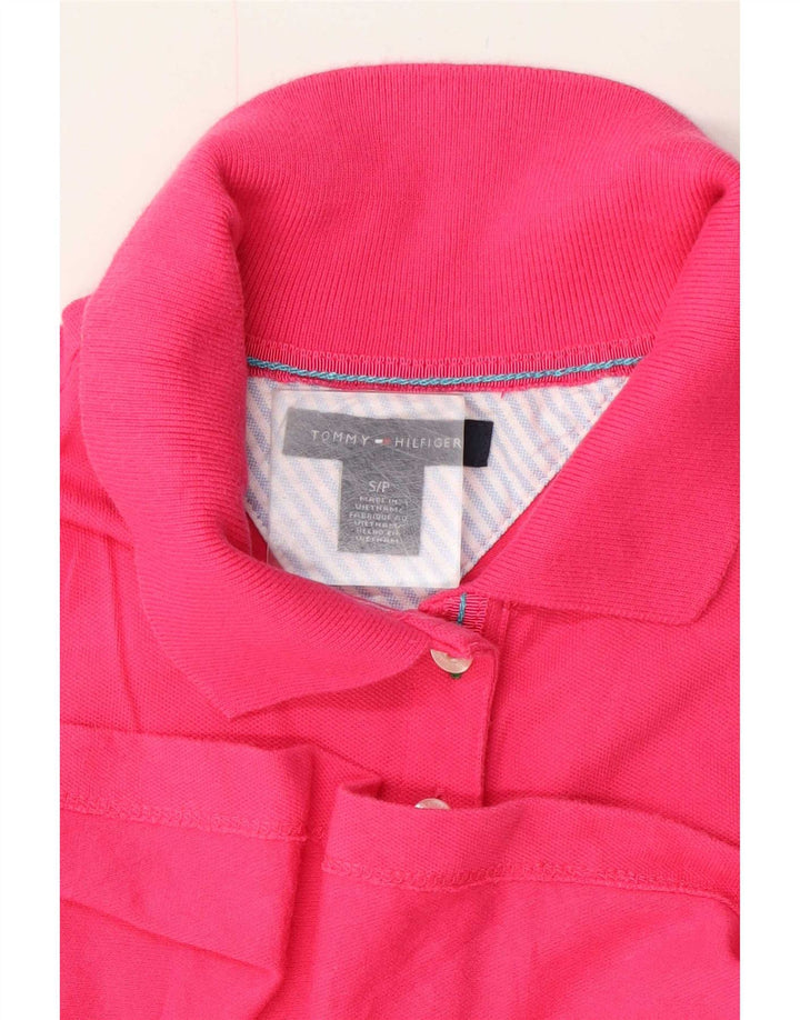 Damska koszulka polo Tommy Hilfiger UK 10, mała, różowa