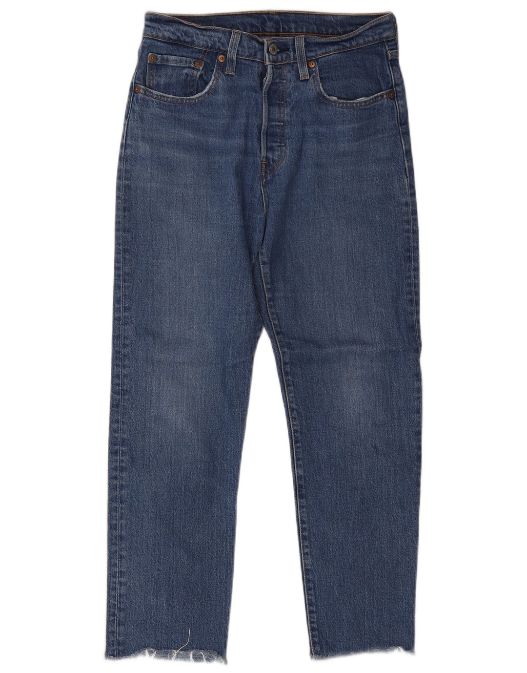 Damskie dżinsy Levi's 501 Straight W27 L26 Niebieskie bawełniane