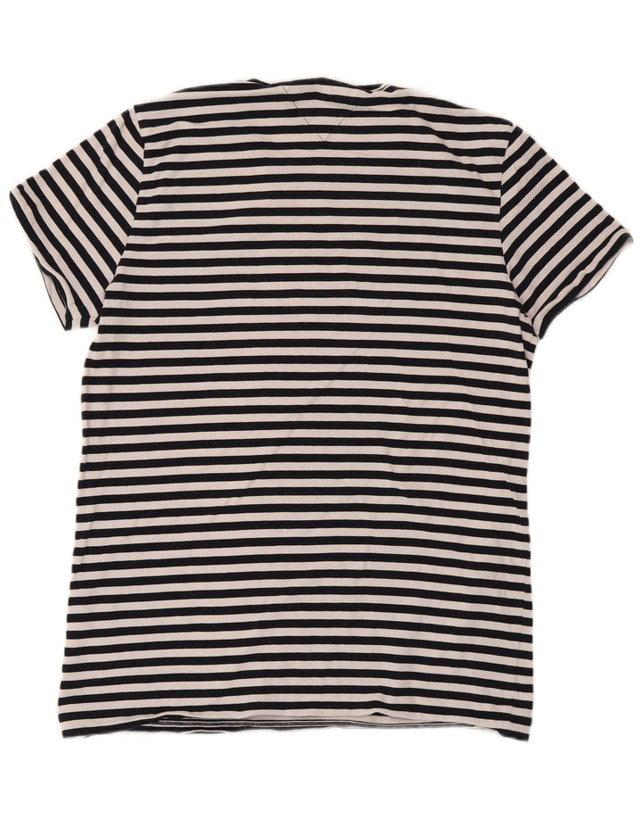 T-shirt męski TOMMY HILFIGER Extra Slim, duży, bawełniany w granatowe paski
