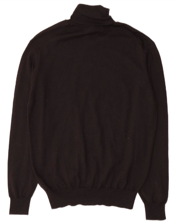 Marks & Spencer Damski sweter z golfem UK 16, duży, czarny
