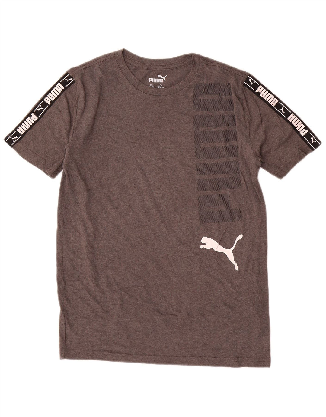 Chłopięcy T-shirt z grafiką PUMA, rozmiar 14-15 lat, duży, szary