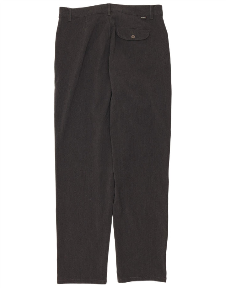 Męskie proste spodnie casual Guess W32 L29 Szary poliester