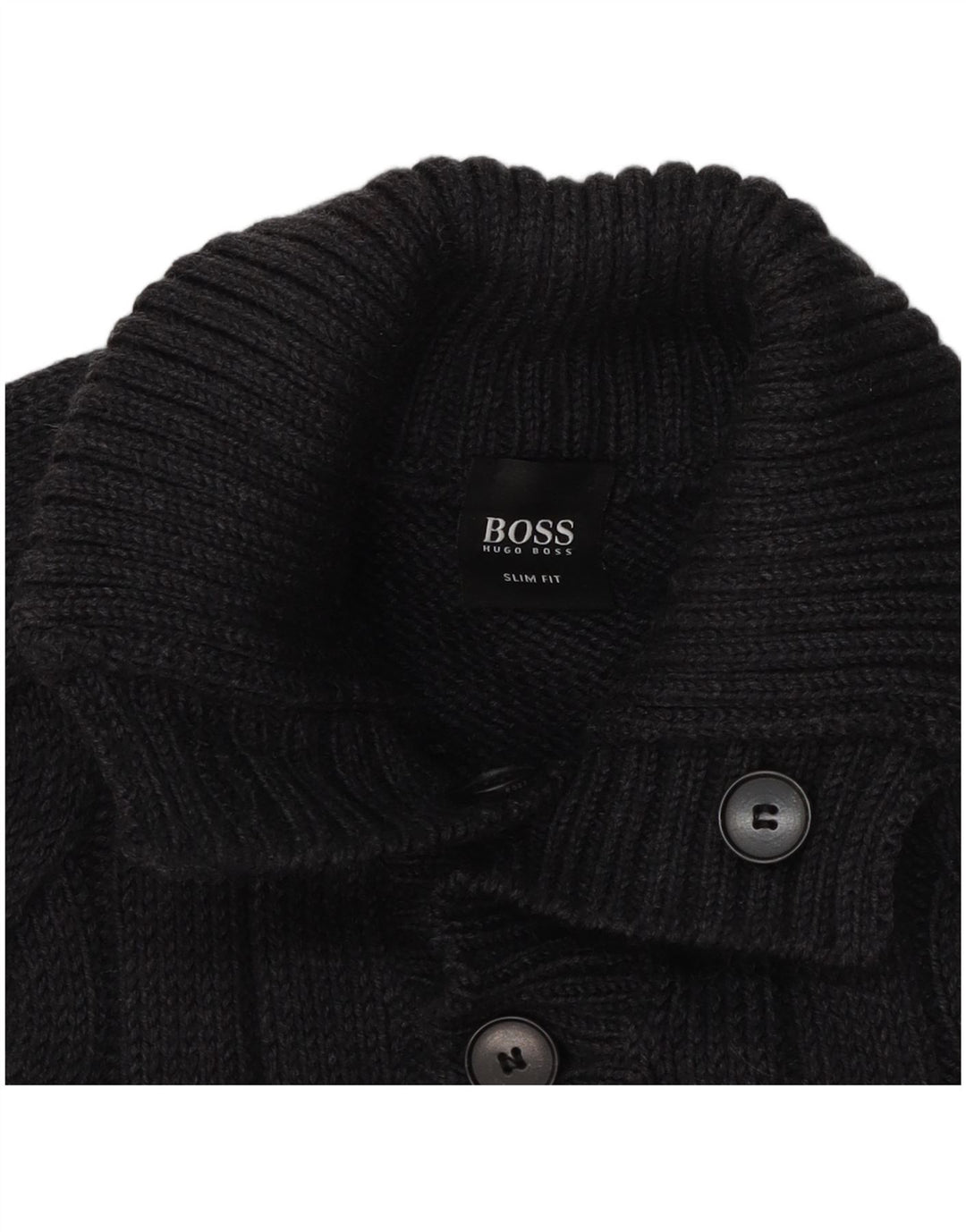 Męski sweter Hugo Boss Slim Fit z guzikami pod szyją XL, szary