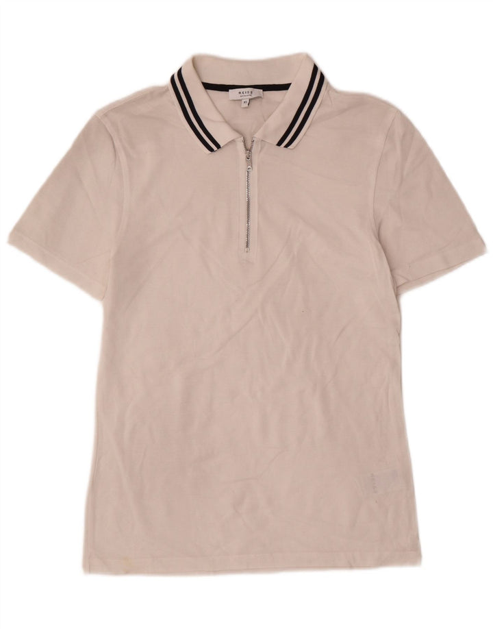 Męska koszulka polo Reiss XS, biała, bawełniana