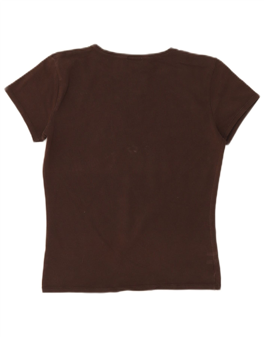 T-shirt damski MASSIMO DUTTI Top UK 14, duży, brązowy, bawełniany