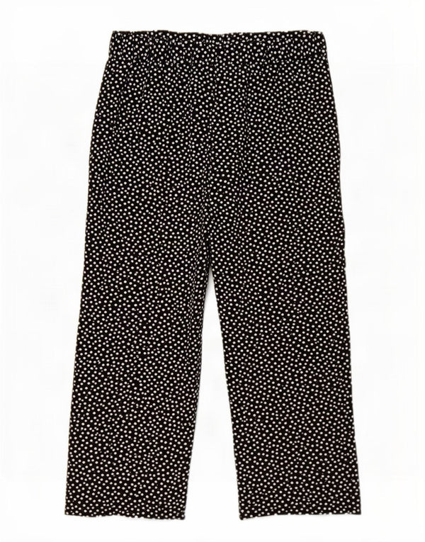 Spodnie damskie Marks & Spencer UK 20 2XL W40 L27 Czarne w kropki