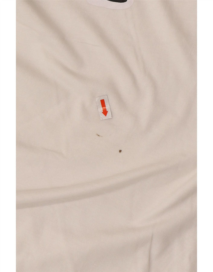 Męska koszulka z grafiką KAPPA, góra XL, biała bawełna