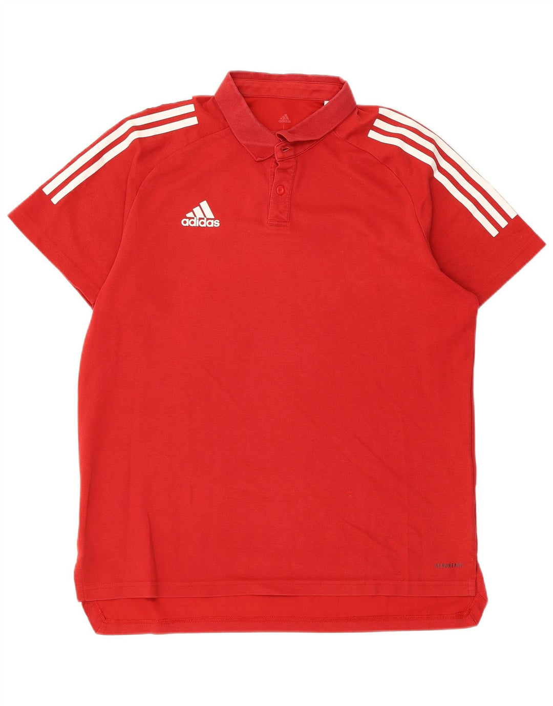 Męska koszulka polo ADIDAS Aeroready, duża, czerwona, bawełniana