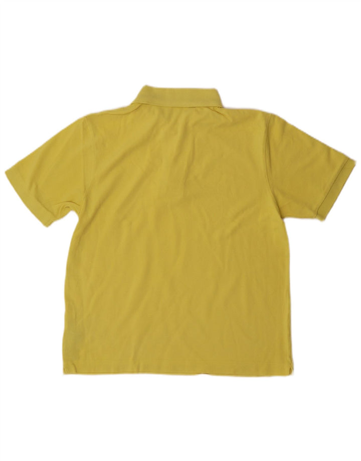 Męska koszulka polo Kappa, mała, żółta, bawełniana