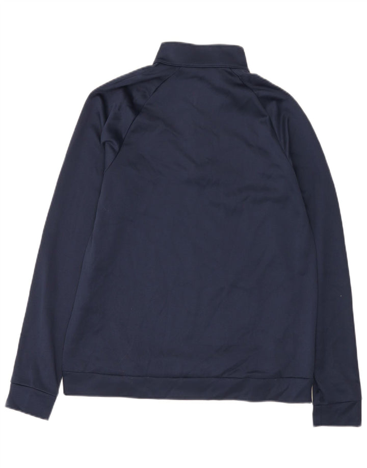 Męska bluza dresowa Nike Dri Fit z zamkiem błyskawicznym, mała, granatowa, poliestrowa