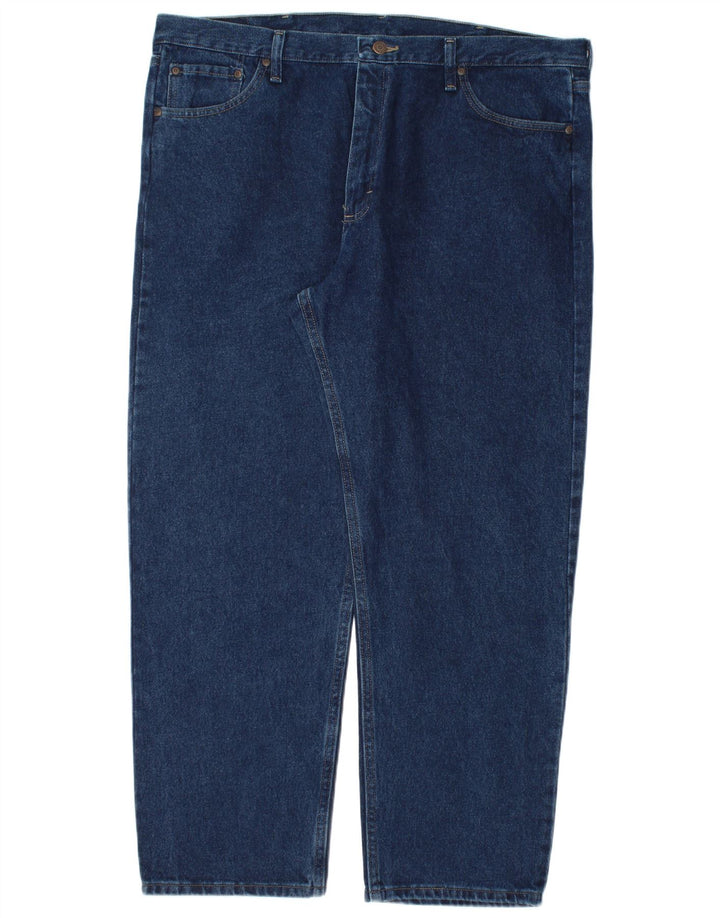 Męskie proste jeansy Wrangler W40 L30, granatowe, bawełniane