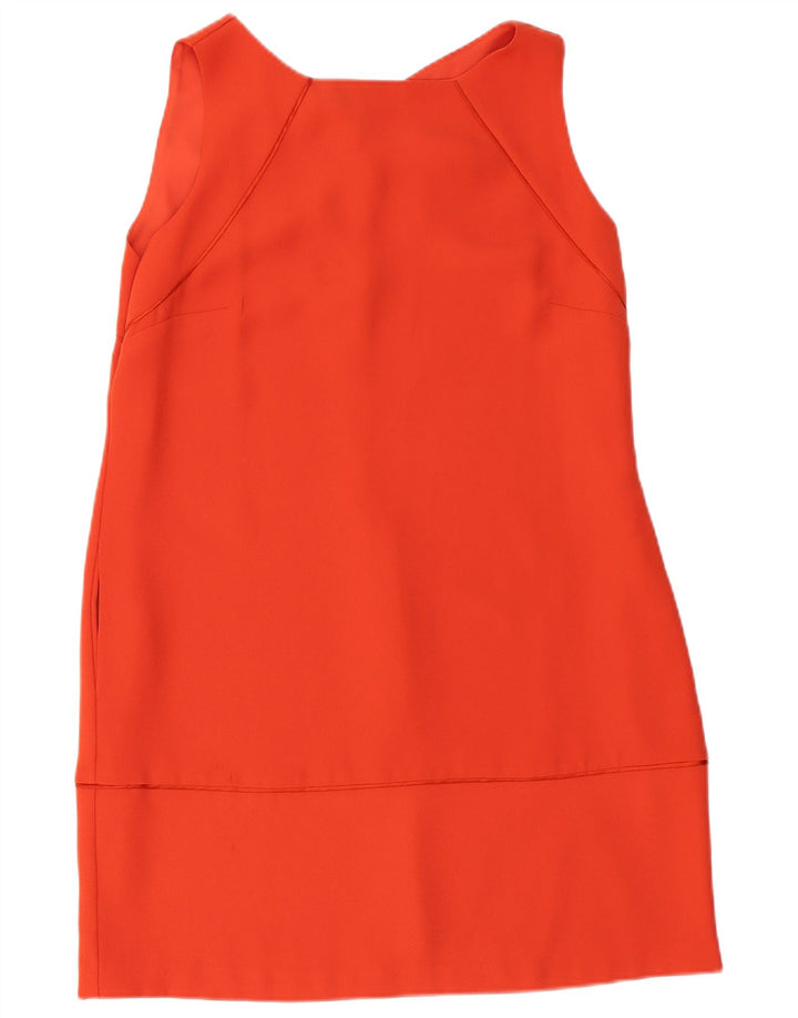 Coast Womens Sleeveless Shift Dress UK 16 Large Orange Polyester