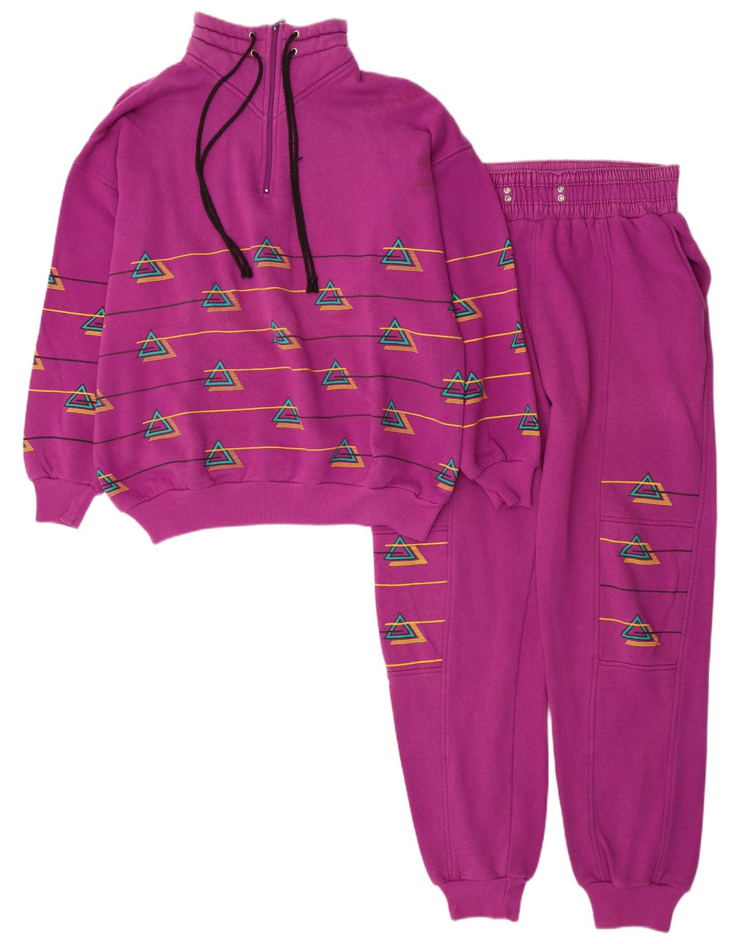 Rodeo damski graficzny pełny dres EU 40 średni różowy geometryczny retro