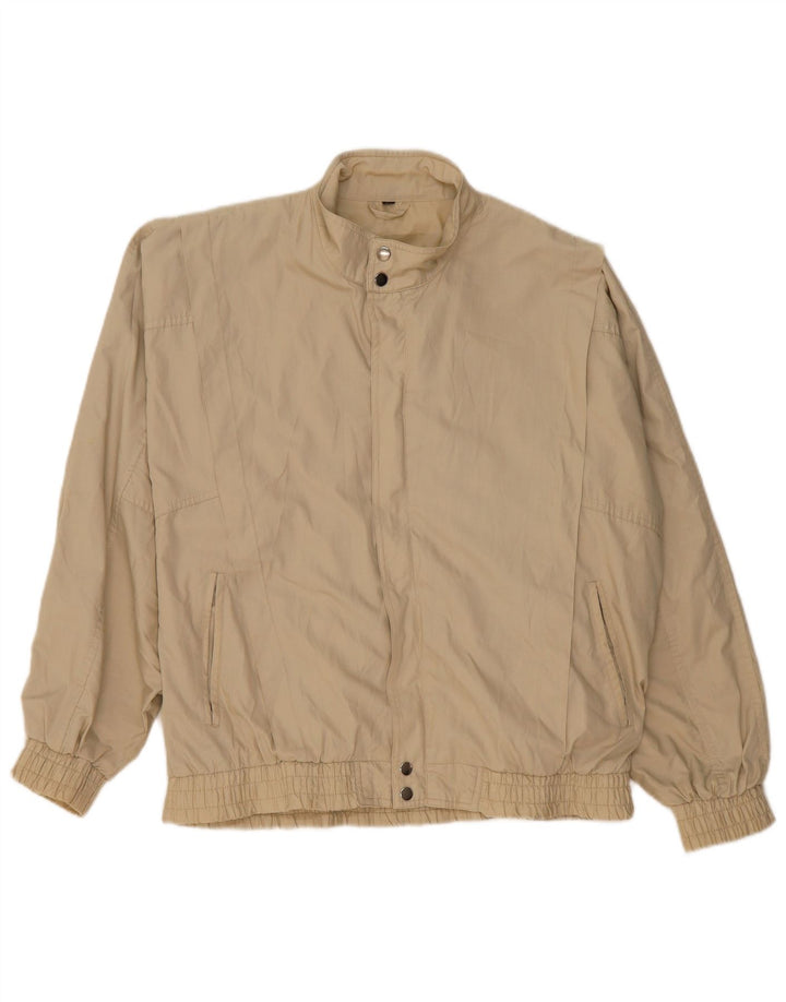 Męska kurtka bomber w stylu vintage IT 52 XL Beżowy poliester