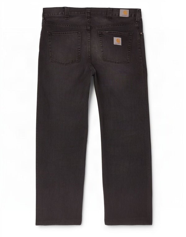 Męskie proste dżinsy Carhartt W32 L30, czarna bawełna