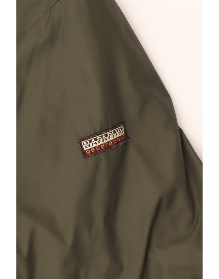 Męska dwustronna kurtka Napapijri Geographic UK 40 Large Khaki