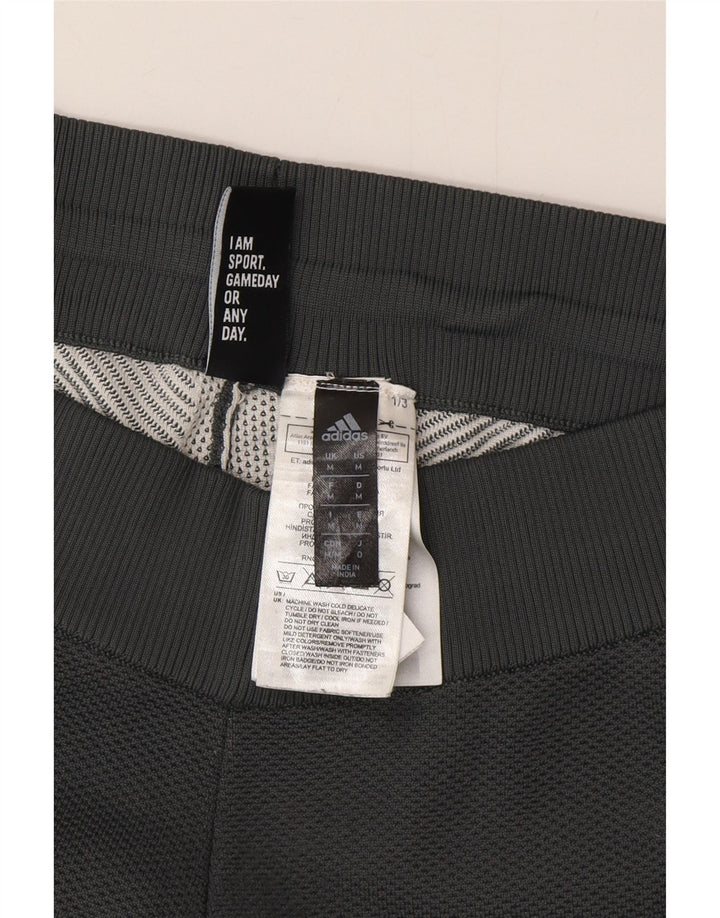 Damskie spodnie dresowe Adidas UK 14, poliester w kolorze średnioszarym