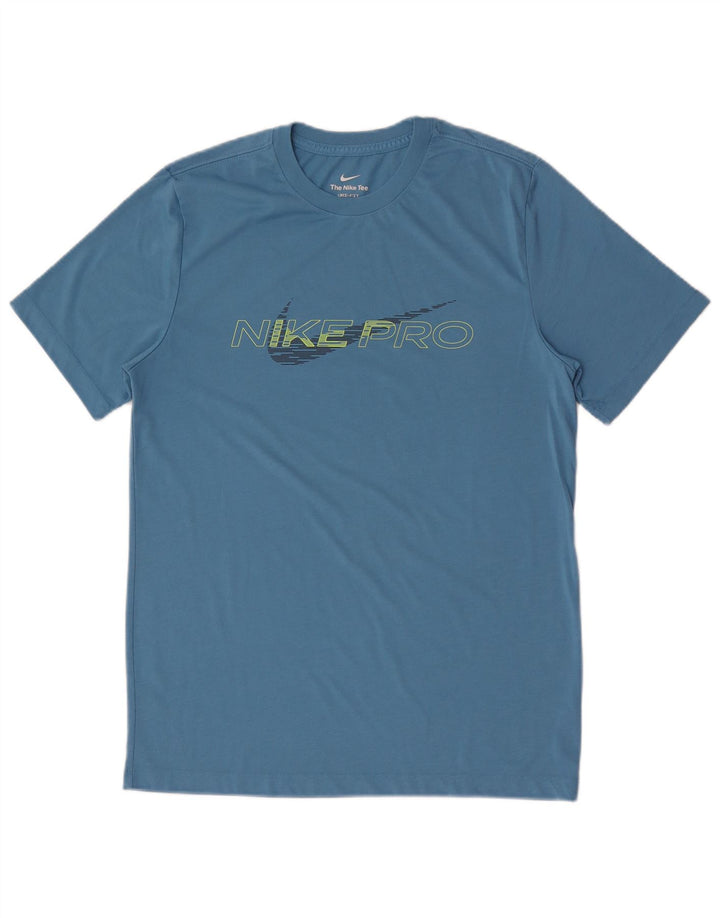 Męski T-shirt Nike Dri Fit Graphic Top, średni niebieski