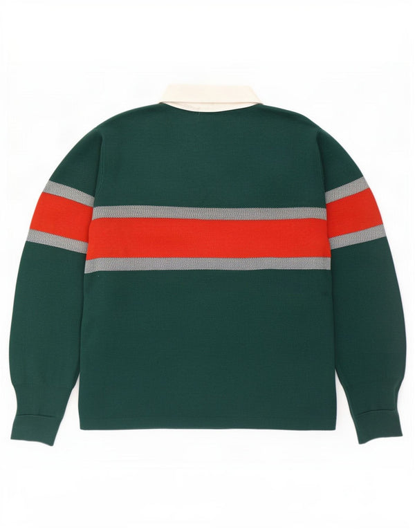 Marks & Spencer Męski sweter polo XL, bawełniany, w kolorze zielonym
