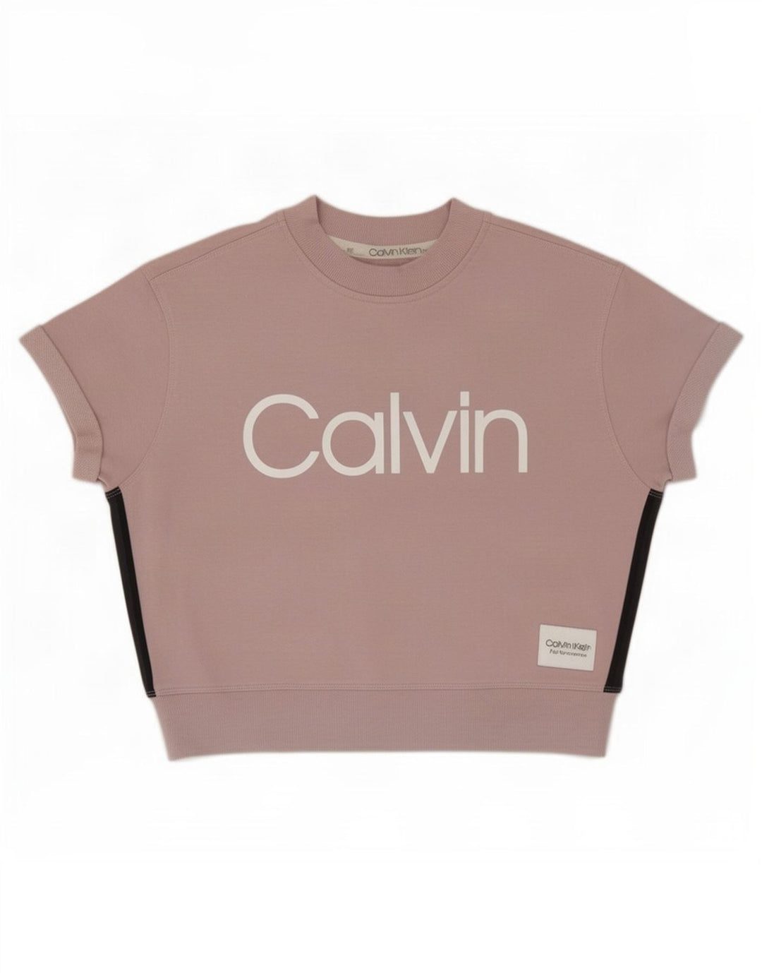 Damska bluza oversize Calvin Klein z grafiką UK 14, średni róż