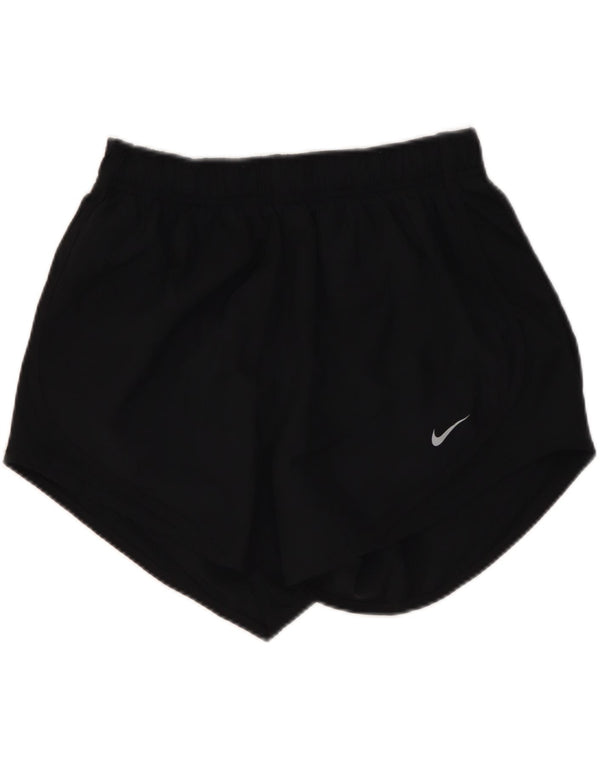 Damskie spodenki sportowe NIKE Dri Fit UK 10, małe, czarne, poliestrowe