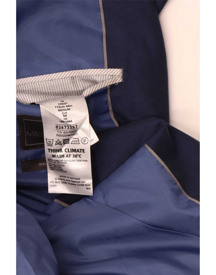 Marks & Spencer Męska marynarka zapinana na 2 guziki, UK 44 XL, granatowa, klasyczna