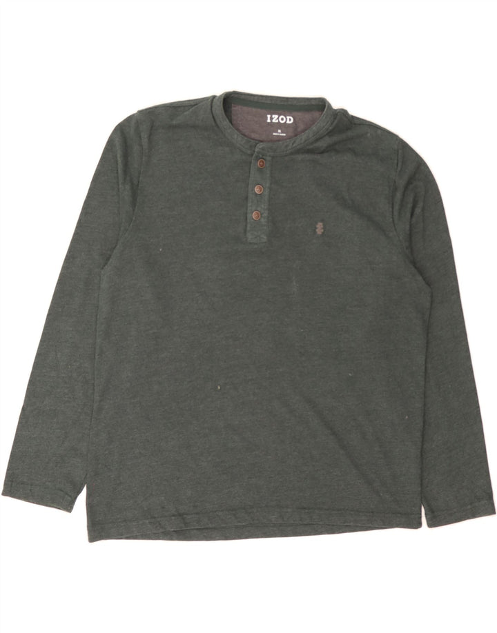 IZOD Mens Top Long Sleeve XL Green Cotton Vintage Izod and Second-Hand Izod from Messina Hembry 