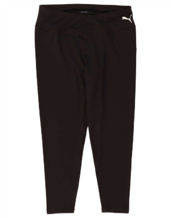 Damskie legginsy Capri Puma UK 14, średni czarny poliester