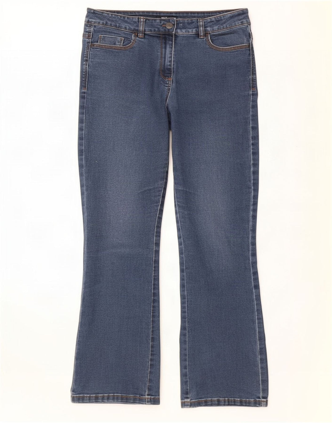 Damskie jeansy Bootcut M&Co UK 12 Medium W30 L28 Niebieskie, bawełniane