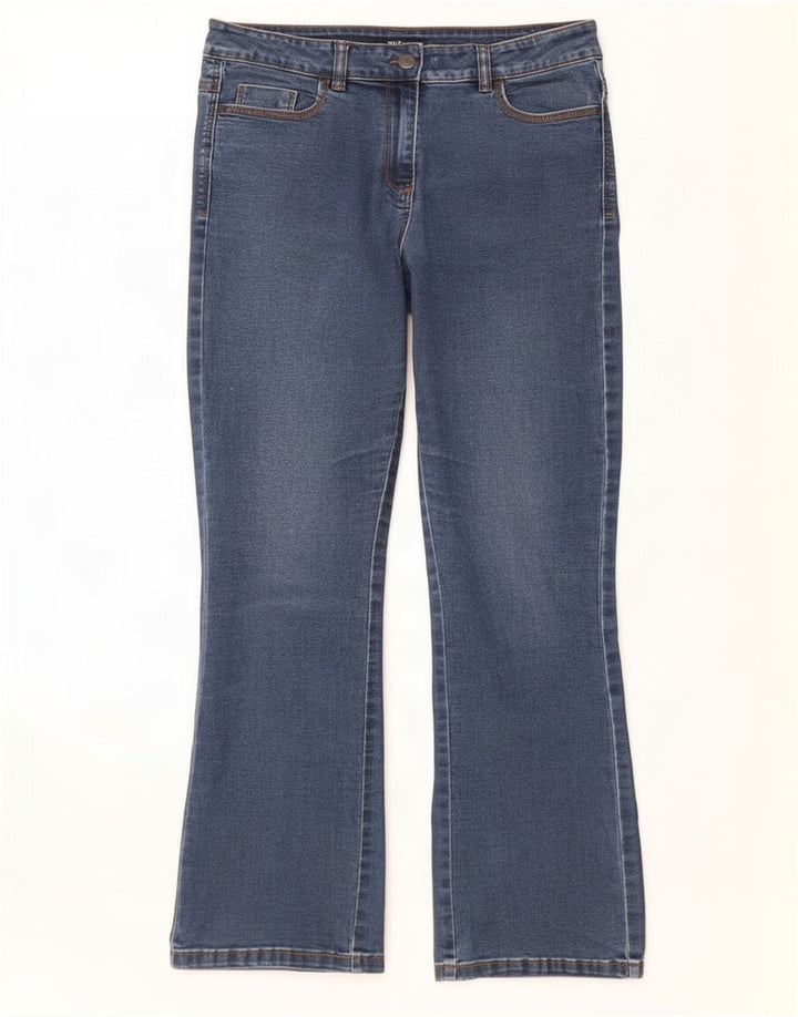 Damskie jeansy Bootcut M&Co UK 12 Medium W30 L28 Niebieskie, bawełniane