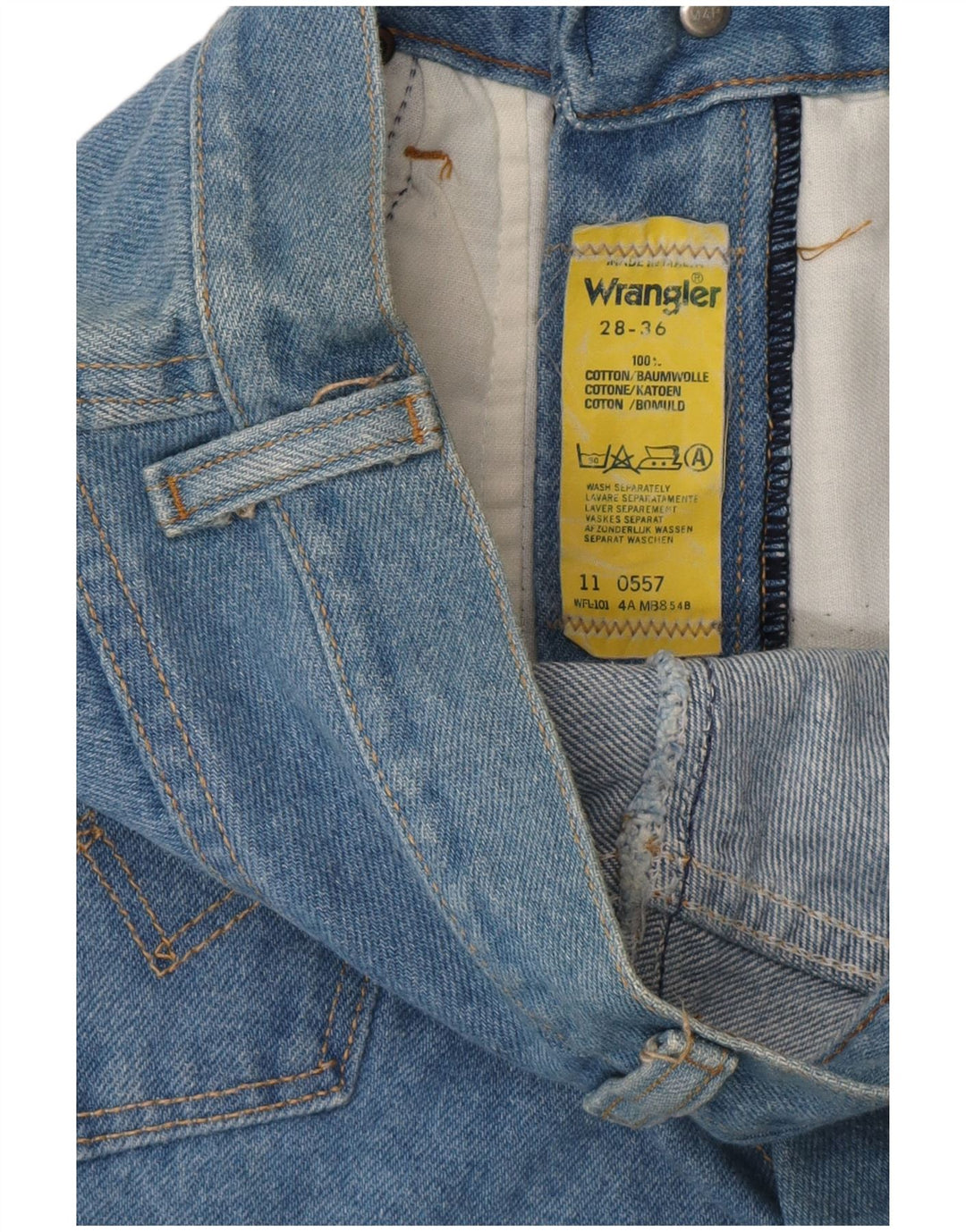 Damskie jeansy Wrangler W28 L36 Niebieskie bawełniane
