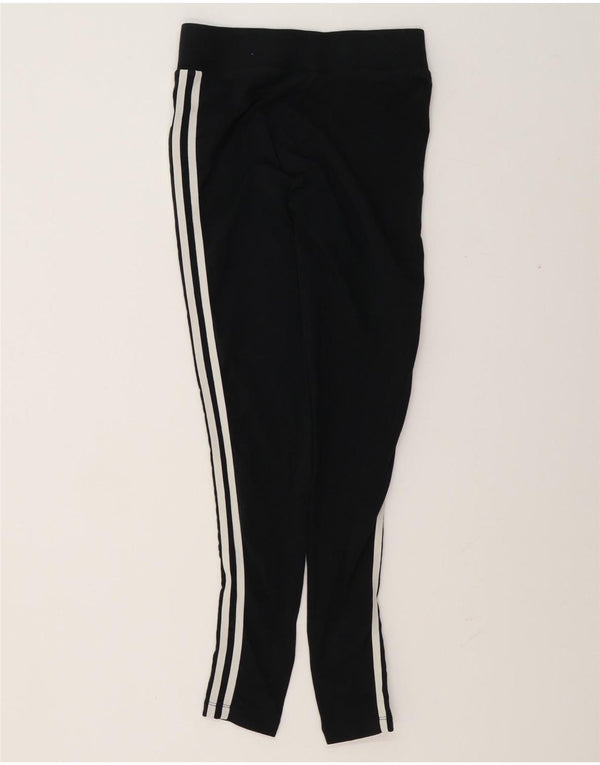 Legginsy Damskie Adidas UK 10 Małe Czarne Bawełniane