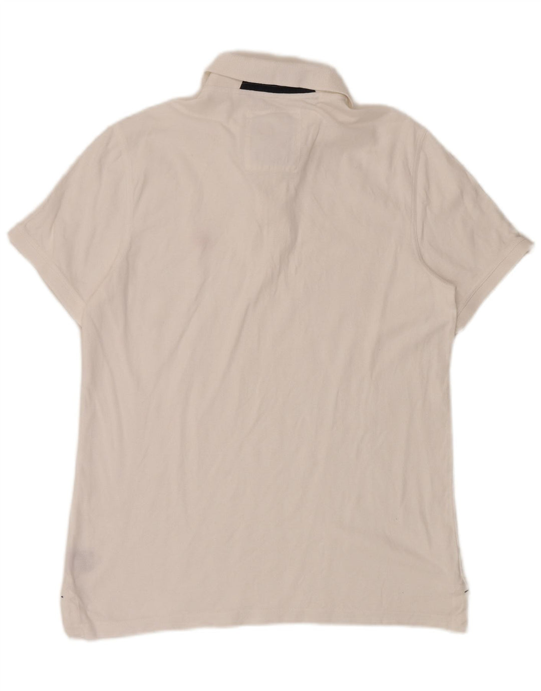 Crew Clothing Męska koszulka polo Średnia biała bawełna