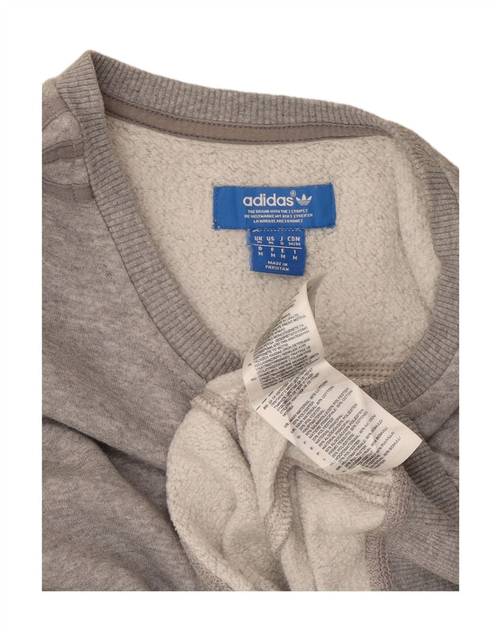 Męska bluza ADIDAS Sweter średnioszary, bawełniany