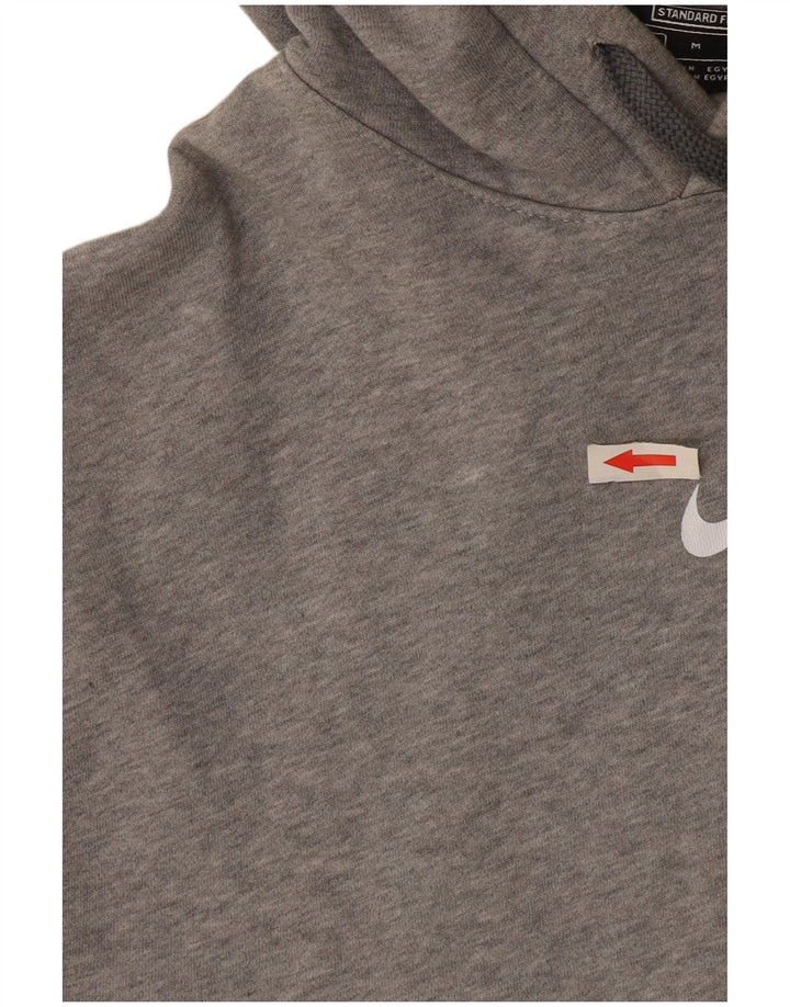 Męska bluza z kapturem Nike Graphic Standard Fit, średnioszara, bawełniana w cętki