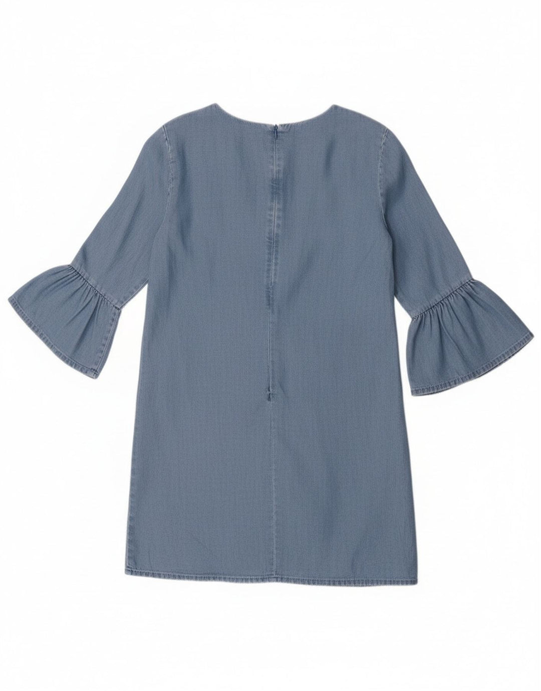 Damska sukienka z rękawem 3/4 Zara UK 10 Small Blue Lyocell