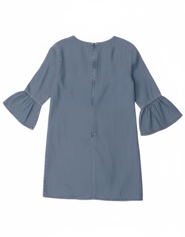 Damska sukienka z rękawem 3/4 Zara UK 10 Small Blue Lyocell