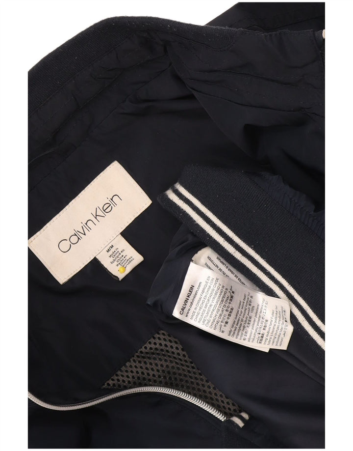 Męska kurtka bomberka Calvin Klein UK 38, średni granatowy poliester