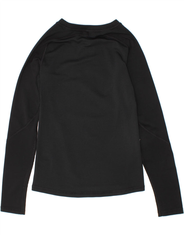 ADIDAS Girls Climacool Top Long Sleeve 9-10 Years Black Vintage Adidas and Second-Hand Adidas from Messina Hembry 