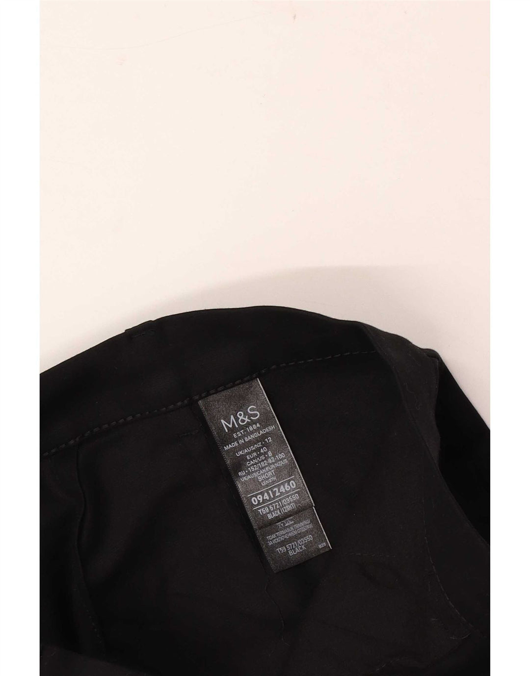 Krótkie spodnie damskie Marks & Spencer UK 12 Medium W30 L24 Czarne
