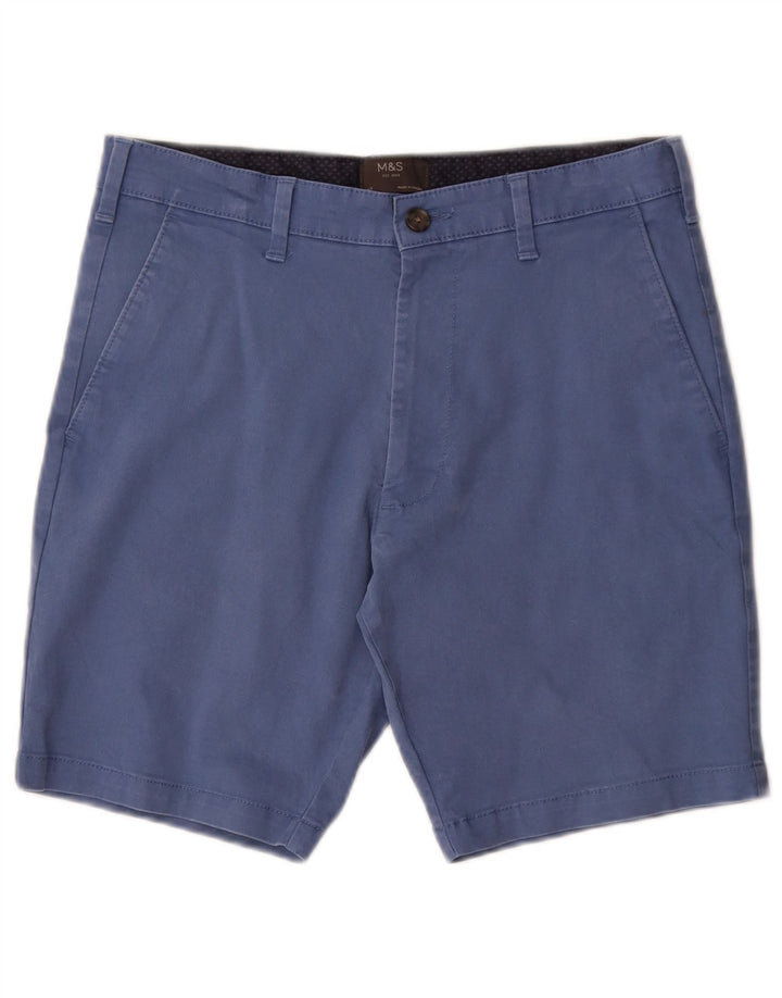 Męskie spodenki Chino MARKS & SPENCER W30 Średnioniebieskie, bawełniane