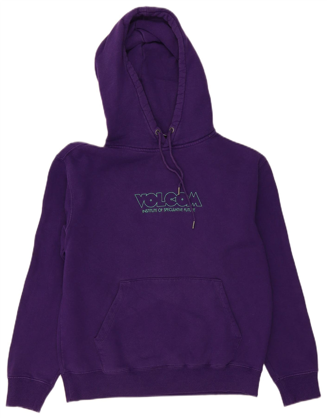 Damski sweter z kapturem VOLCOM z grafiką, oversize UK 10, mały fiolet