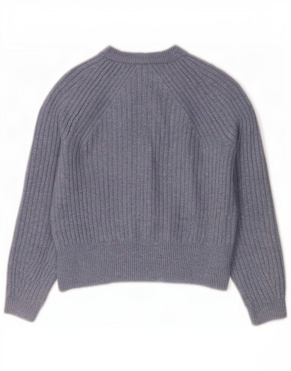 Marks & Spencer Damski sweter oversize typu Crop Cardigan UK 10 Small Blue