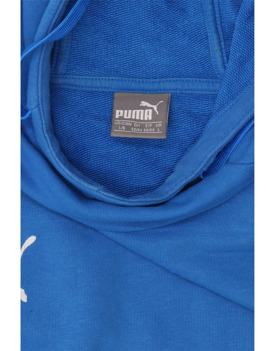 PUMA Mens Hoodie Jumper Large Blue Vintage Puma and Second-Hand Puma from Messina Hembry 