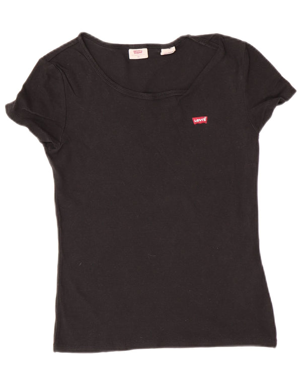 Damska koszulka Levi's Top UK 6 XS, czarna bawełna