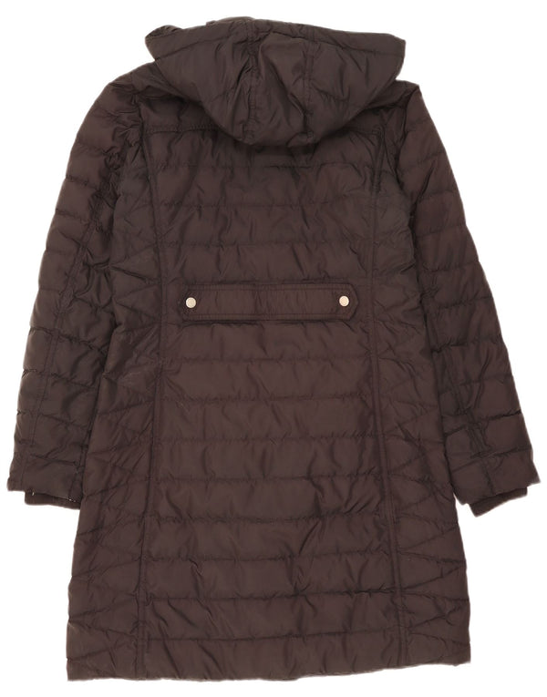 Damski ocieplany płaszcz z kapturem Tommy Hilfiger UK 16, mały, czarny poliester