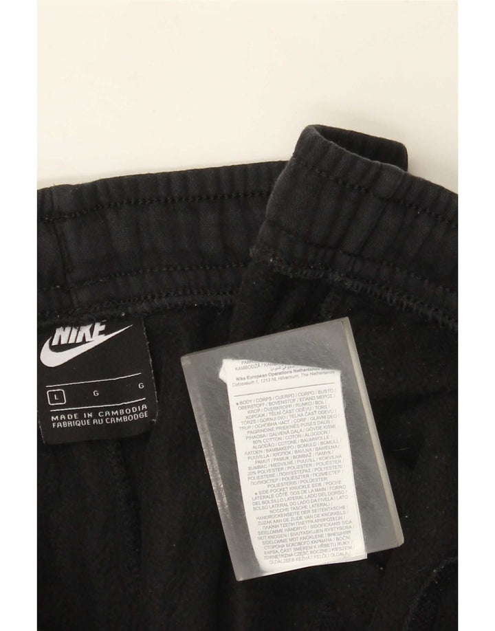 Męskie spodnie dresowe Nike, duże, czarne, bawełniane