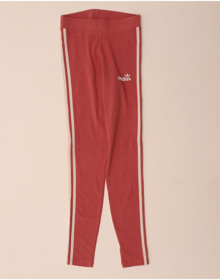 Legginsy damskie ADIDAS UK 8 Małe, różowe, bawełniane